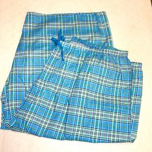 Dreams Co. Blue Plaid 100% Cotton Pajama Short Pants